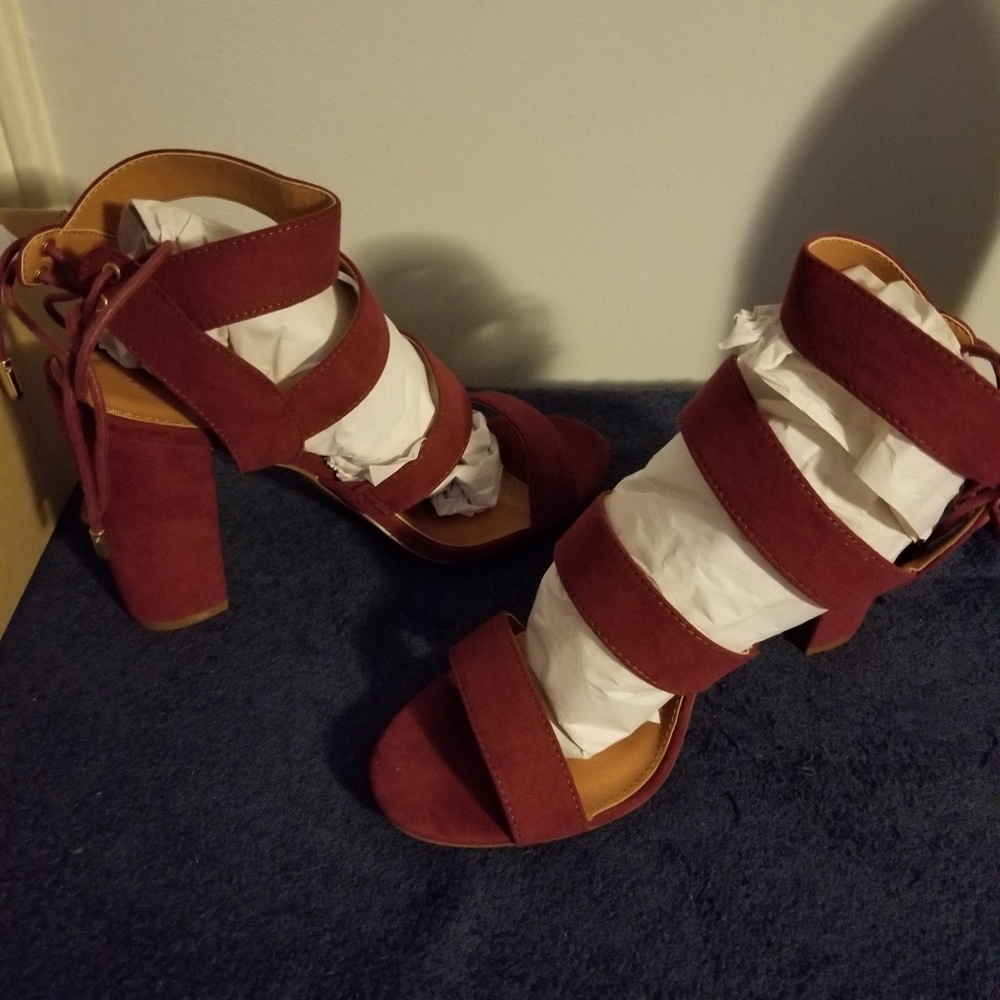 Red sandals